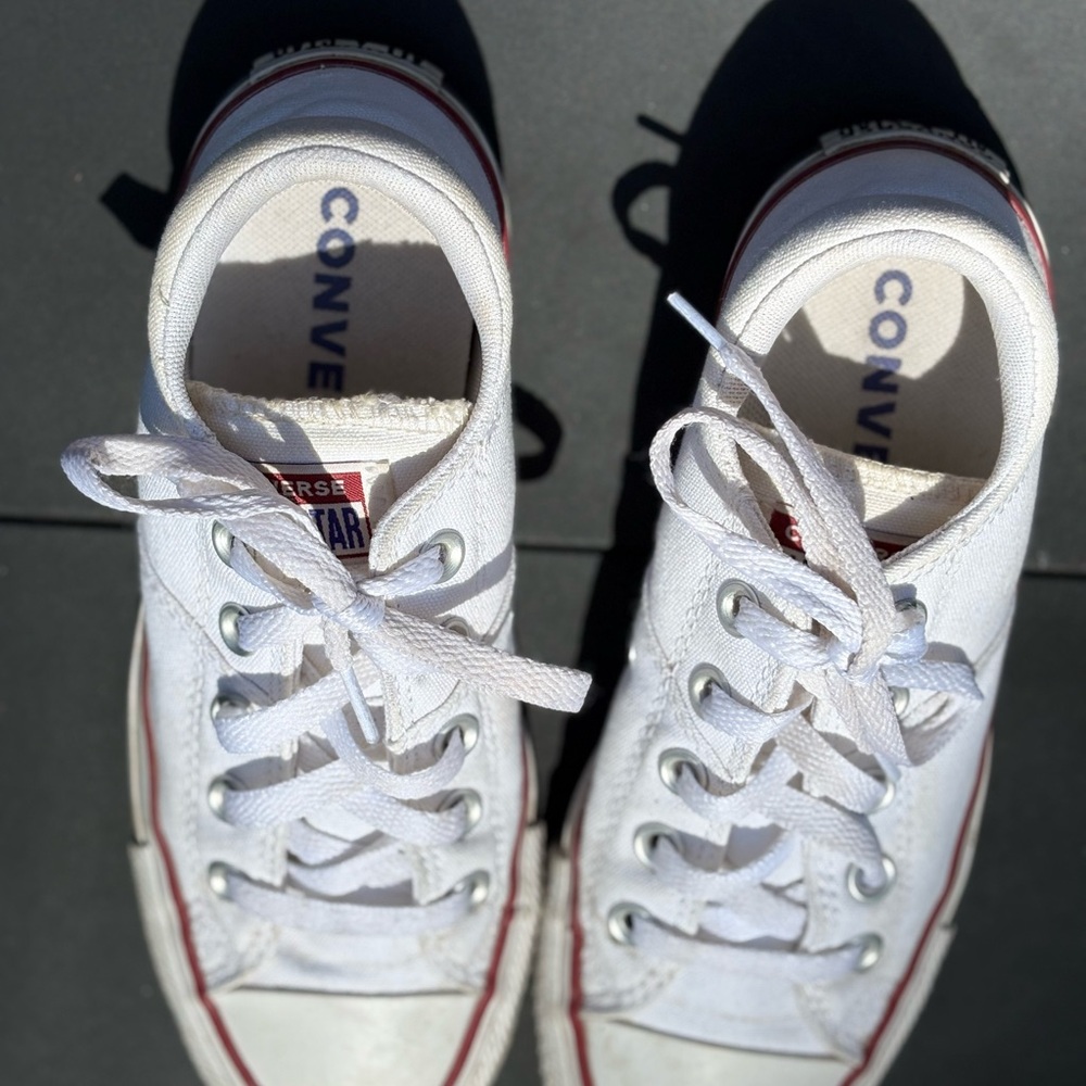 Converse Classic White Sneakers Size 6